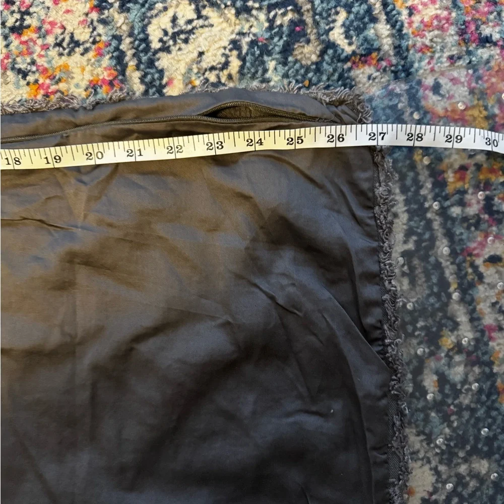 Casaluna Dark Gray Linen blend oversized 26x26 (*see notes) euro Pillow cover